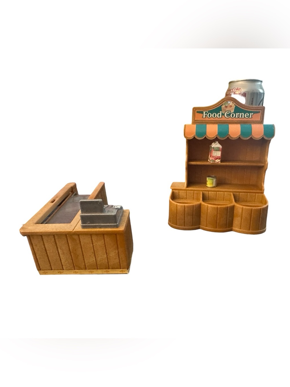 Calico Critters Sylvanian Families Grocery Store Register Display Shelves